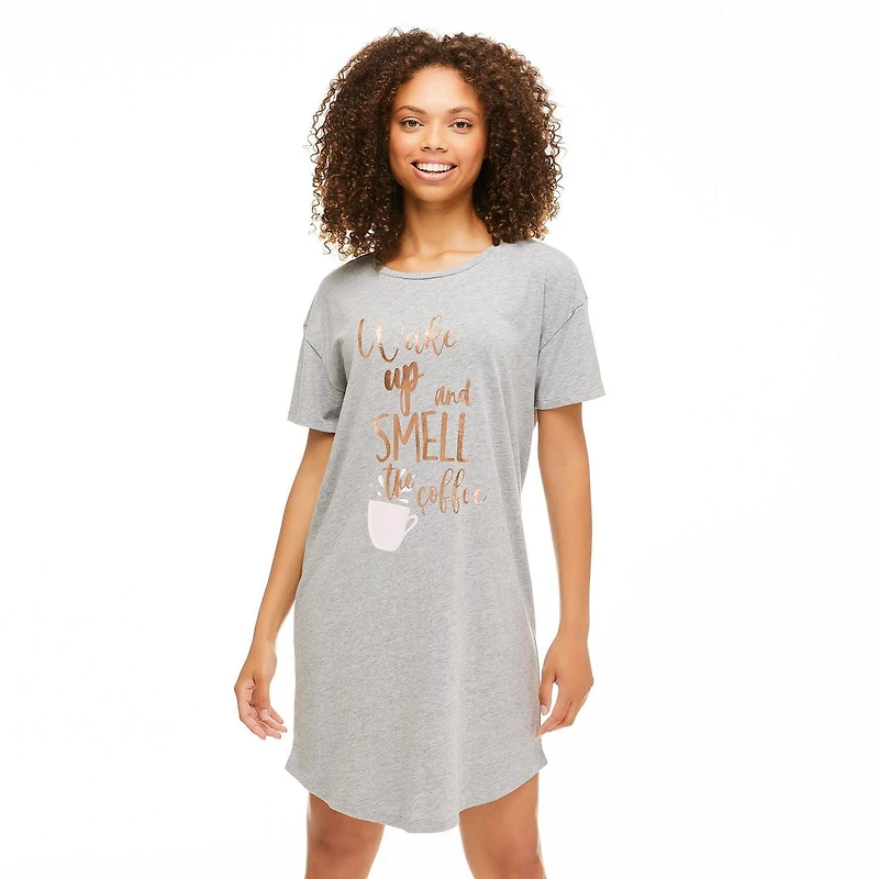 Chemise de nuit à manches courtes George pour femmes