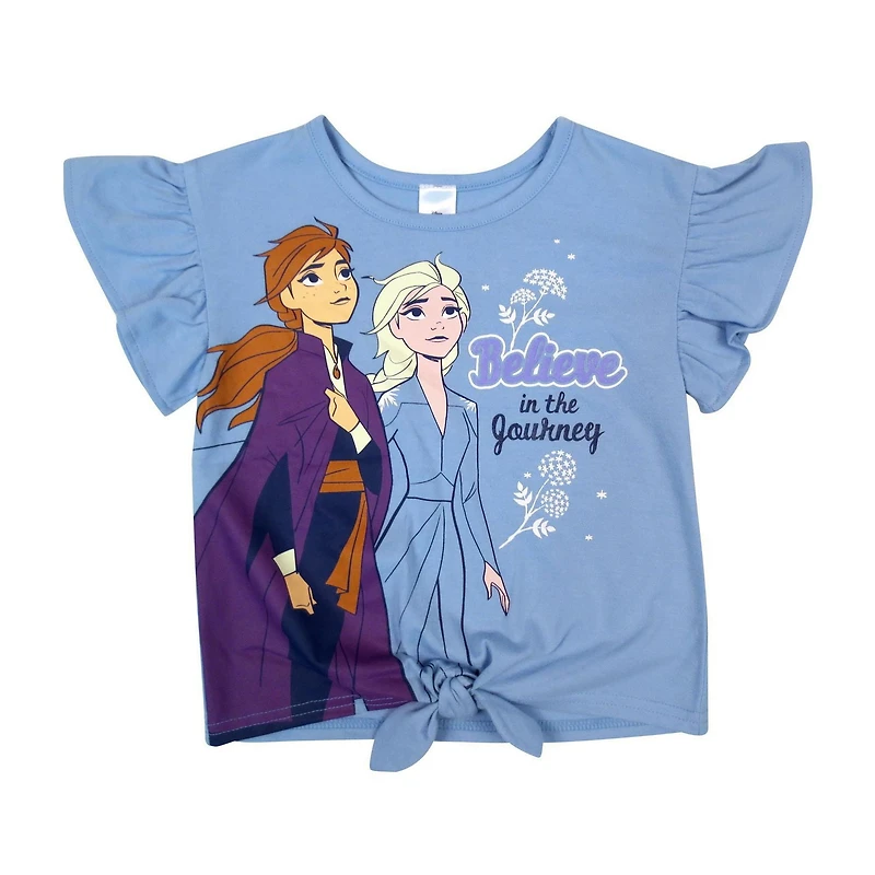 Disney Frozen Haut en jersey à manches courtes pour filles