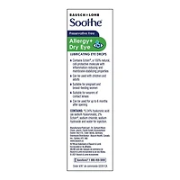 Soothe Sans agents de conservation Allegies + Yeux Secs