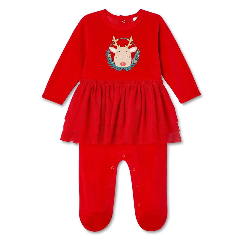 Grenouillère avec tutu George pour bébés filles