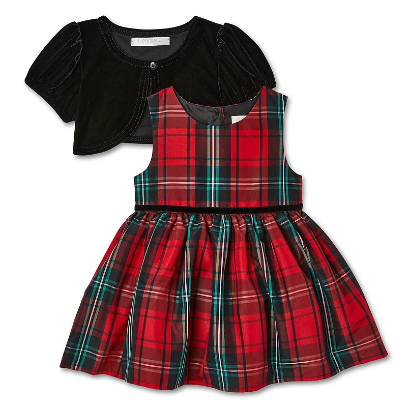 George Baby Girls' Cardigan and Dress 2-Piece Set