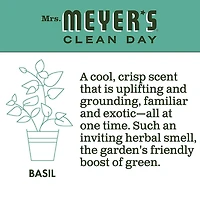 Mrs. Meyer's Clean Day Bougie de soja parfumée, Basilic