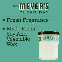 Mrs. Meyer's Clean Day Bougie de soja parfumée, Basilic