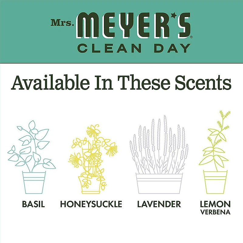 Mrs. Meyer's Clean Day Bougie de soja parfumée, Basilic
