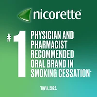 Nicorette Gum, Nicotine 2 mg, Mint Flavour, Quit Smoking Aid and Smoking Cessation Aid, 30 pieces