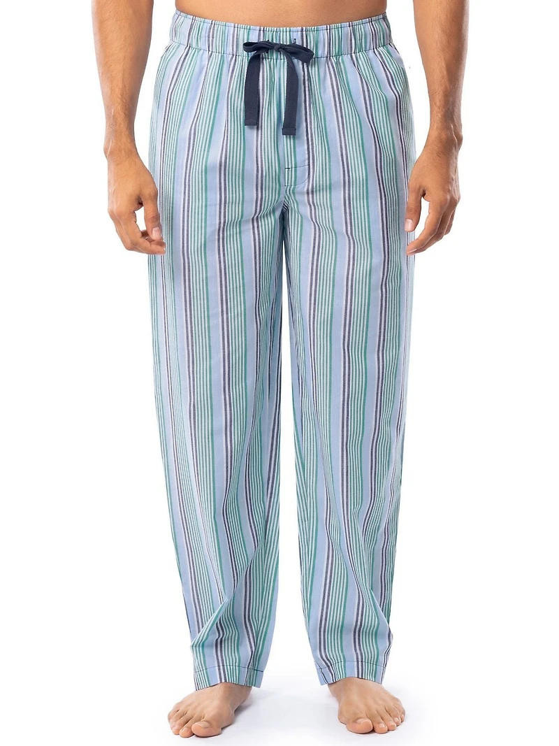 IZOD Men's Woven Sleep and Lounge Pajama Pant, Green