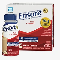 Ensure Plus Calories, Nutritional Supplement Shake Value, Vanilla, 16 x 235-ml Bottles