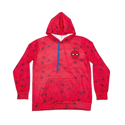 Marvel Men's Spidey Web Long Sleeve Hoodie