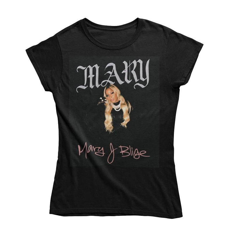 Mary J Blige T-Shirt manche courte à col rond pour femmes