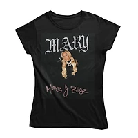 Mary J Blige T-Shirt manche courte à col rond pour femmes