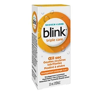Blink Triple Care Lubricating Eye Drops, 10mL
