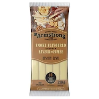 Armstrong Smoke Flavoured Cheddar Cheese Sticks, 210 g (10 Sticks)
