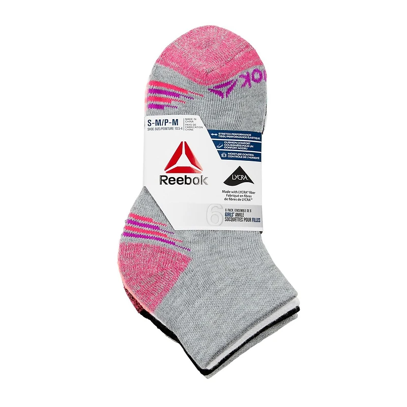 6pk Girls' Ankle