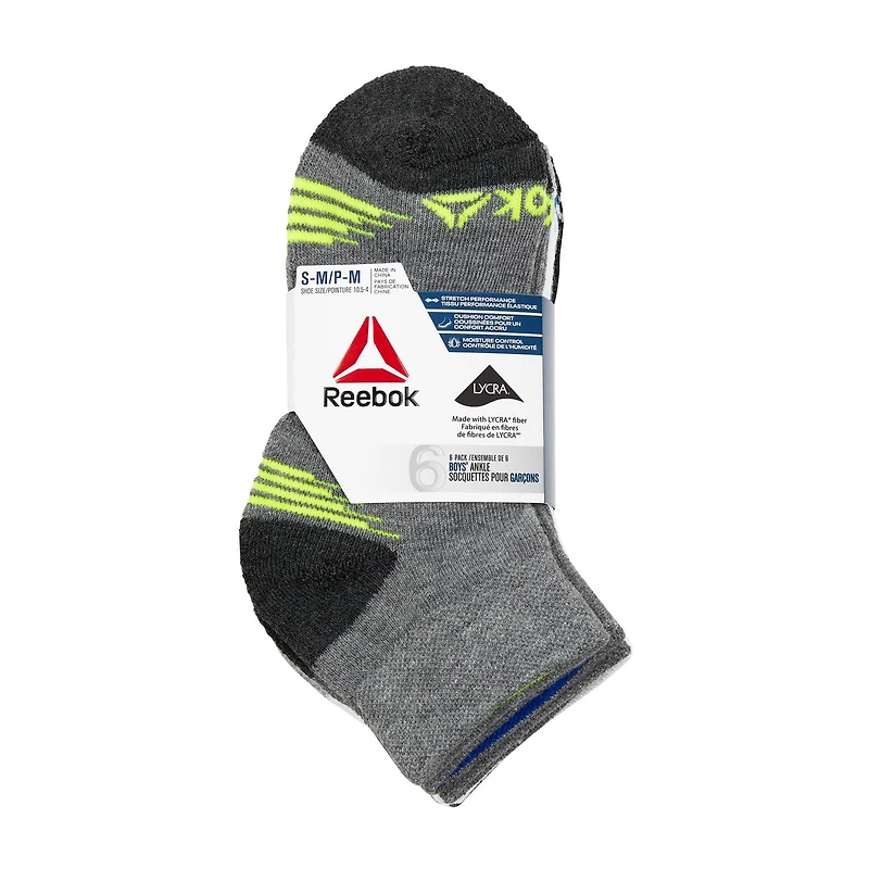 ENSEMBLE DE 6, SOCQUETTES POUR GARÇONS