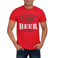 Keep your Friends Close Men's Short Sleeve Crew neck T-Shirt