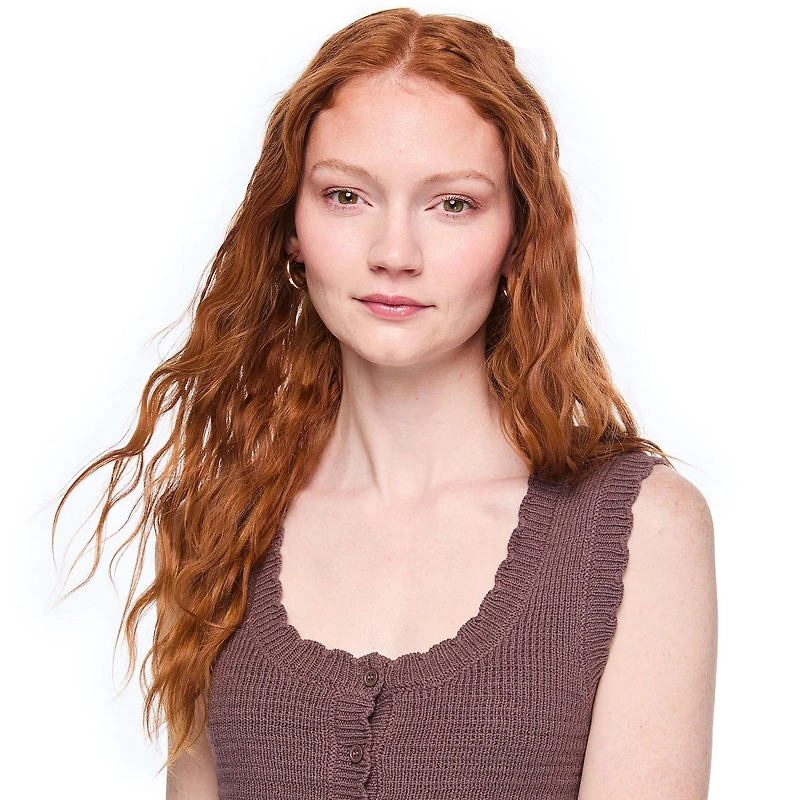 Débardeur boutonné à bordure festonnée Wild Skye pour femmes