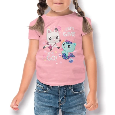 Gabby's Dollhouse Toddler Girl's Short Sleeve T-Shirt