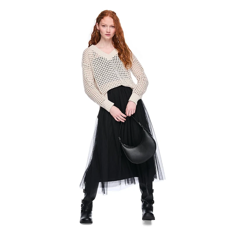 Chandail surdimensionné ajouré Wild Skye pour femmes