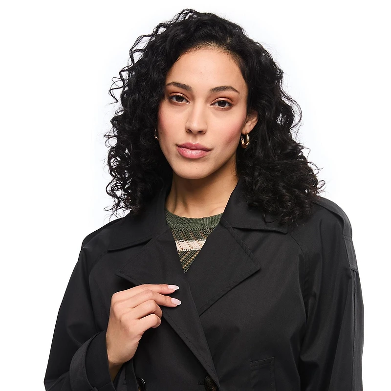 Imperméable écourté London Fog pour femmes