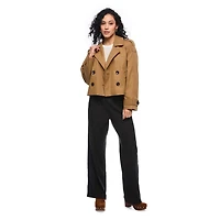 London Fog Women's Cropped Trench Coat