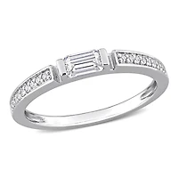 Bague d’Anniversaire de Mariage Miabella avec 3/8 Carat PBT de Moissanite en Argent Sterling