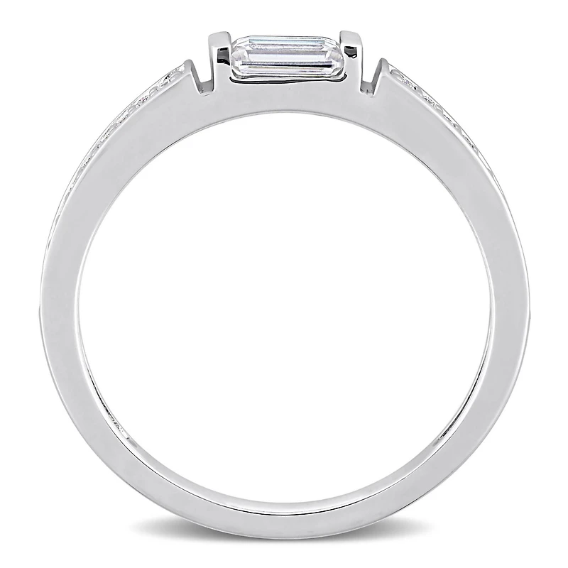 Bague d’Anniversaire de Mariage Miabella avec 3/8 Carat PBT de Moissanite en Argent Sterling