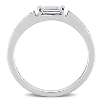 Bague d’Anniversaire de Mariage Miabella avec 3/8 Carat PBT de Moissanite en Argent Sterling