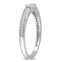 Bague d’Anniversaire de Mariage Miabella avec 3/8 Carat PBT de Moissanite en Argent Sterling