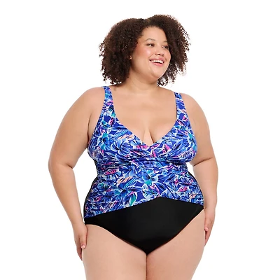 Maillot une-pièce femme Krista Plus à encolure en V avec soutien bonnet D