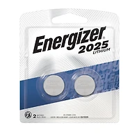 Energizer 2025 Batteries (2 Pack), 3V Lithium Coin Batteries