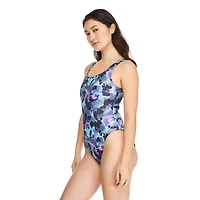 Maillot de bain 1 pièce à encolure dégagée Reebok pour femmes