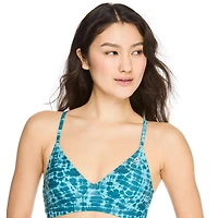 Reebok Women's Plunge-Neck Bikini Top