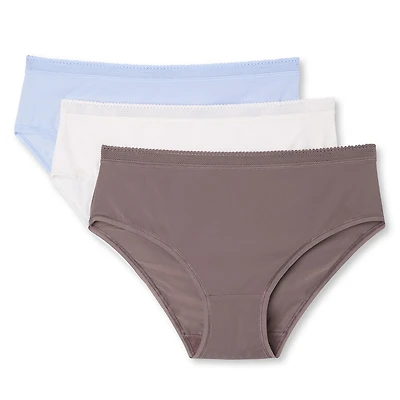 Lot de 3 culottes taille basse en microfibre George pour femmes