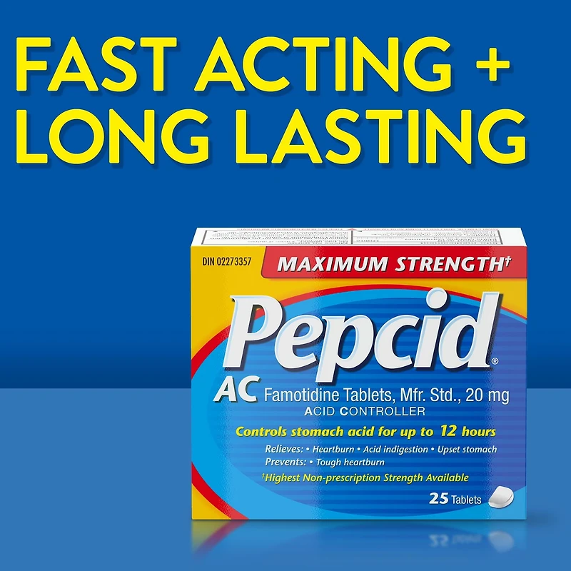 Pepcid AC Concentration maximale 25 comprimés