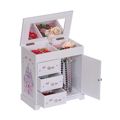 Mele and Co Boîte à Bijoux Ballerine Musicale Blanche Adalyn