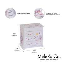 Mele and Co Boîte à Bijoux Ballerine Musicale Blanche Adalyn