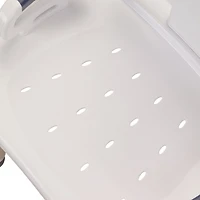 Drive Medical White Premium Series Shower Chair with Back and Arms