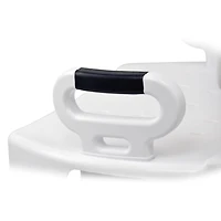 Drive Medical White Premium Series Shower Chair with Back and Arms