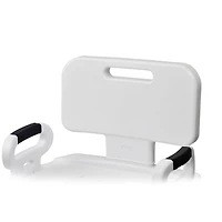 Drive Medical White Premium Series Shower Chair with Back and Arms