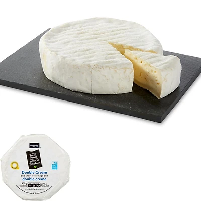 Fromage brie double crème Mon marché fraîcheur 450g