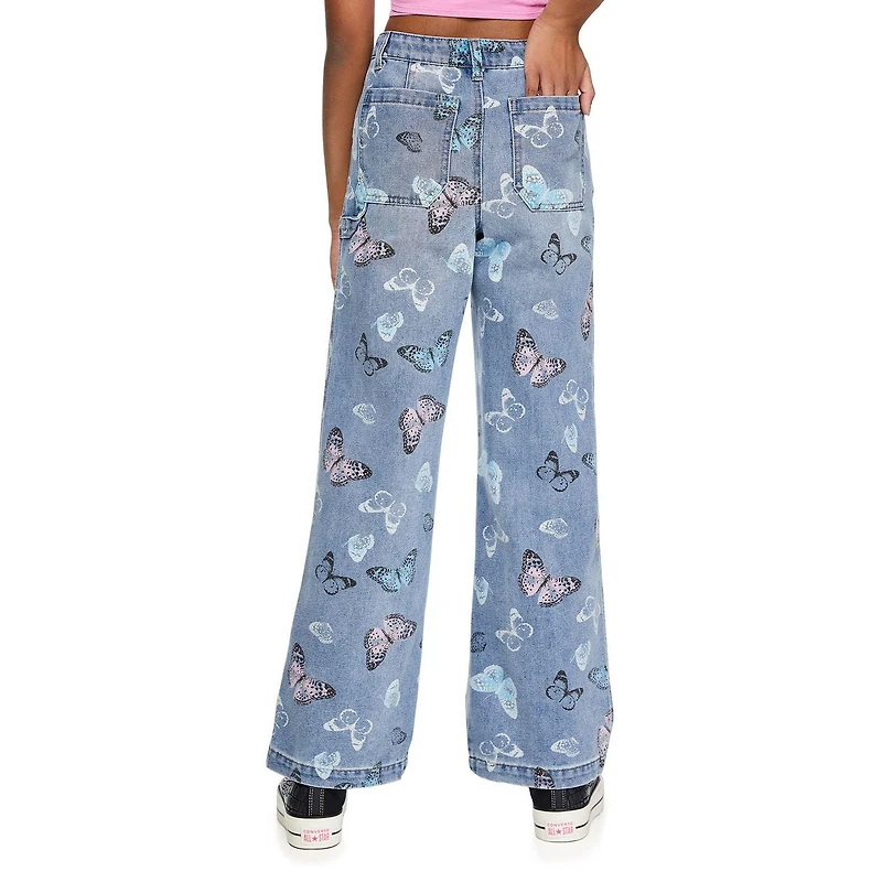 Jean utilitaire large à la jambe My Sister’s Closet pour filles