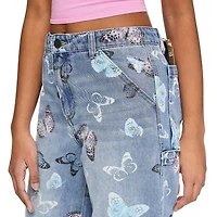 Jean utilitaire large à la jambe My Sister’s Closet pour filles