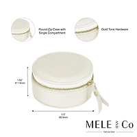 Mele and Co Stow and Go Mini Black Travel Jewellery Case