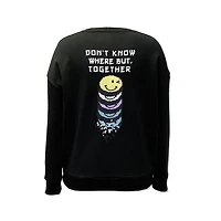 Ladies Smiley World sweatshirt.