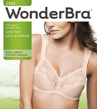 WonderBra Full Support Cushioned Strap Wireless Bra, Sizes 34B - 44DD
