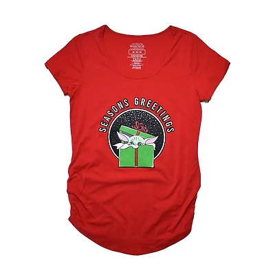 Star Wars The Mandalorian Maternity Seasons Greetings Child T-Shirt