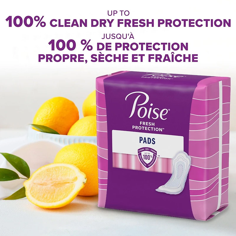 Poise Ultra Thin Incontinence Pads & Postpartum Incontinence Pads, 5 Drop Maximum Absorbency, Long Length, 108 Count