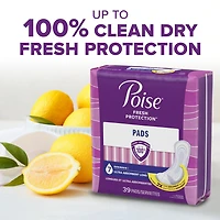 Poise Incontinence Pads for Women/Bladder Leakage Pads/Bladder Control Pads, 7 Drop, Ultra Absorbency, Long Length, 78 Count