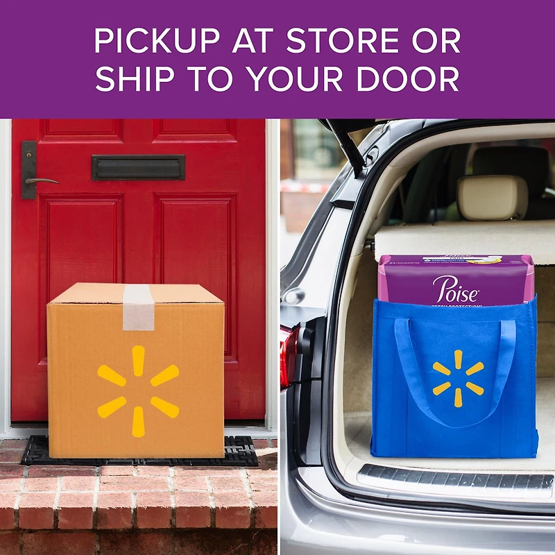 Poise Incontinence Pads for Women/Bladder Leakage Pads/Bladder Control Pads, 7 Drop, Ultra Absorbency, Long Length, 78 Count