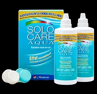 Solution tout-en-un Aqua de Solocare pour lentilles de contact douces 2X360 Paquet double Solution tout-en-un